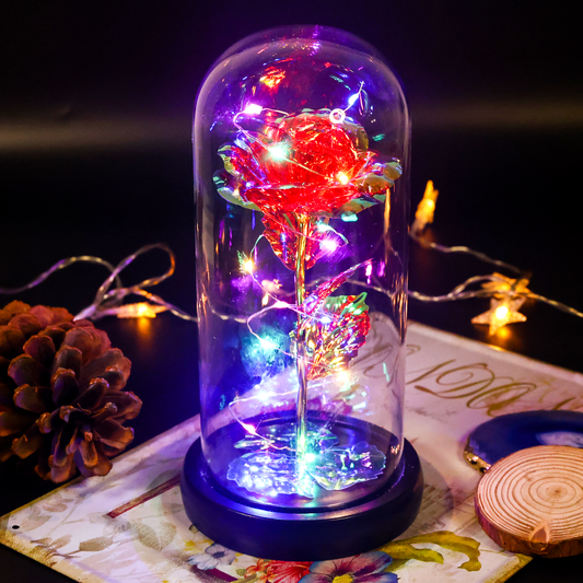 Galaxy Rose with LED Lights Flower Gifts 3 Days Delivery