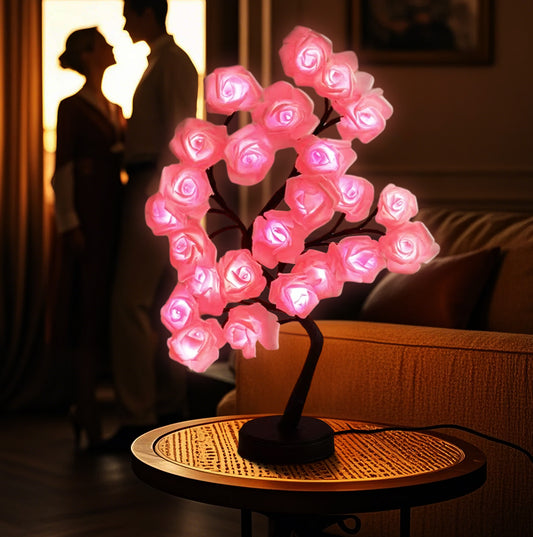 Valentine's Day Gifts - Rose Tree Lamp Romantic Night Light Atmosphere Decor