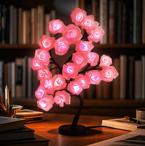 Flower Lamp Tree Rose Lamps Fairy Desk Night Lights