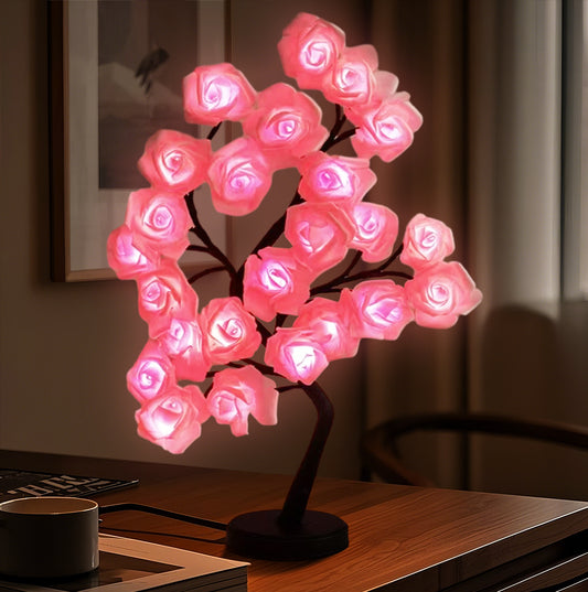 Flower Lamp Tree Rose Lamps Fairy Desk Night Lights