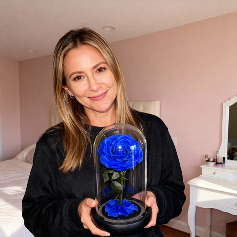 Forever Rose in Glass Dome Timeless Rose A Memory Preserved in a Rose