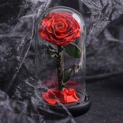 Forever Rose Everlasting Rose in Glass Dome 3 Days Delivery - Pink