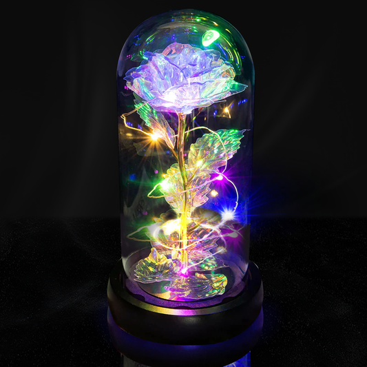 Unique Gifts for Her Galaxy Rose with LED Lights