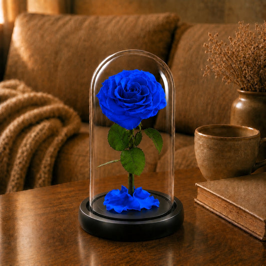Forever Rose in Glass Dome Timeless Rose A Memory Preserved in a Rose